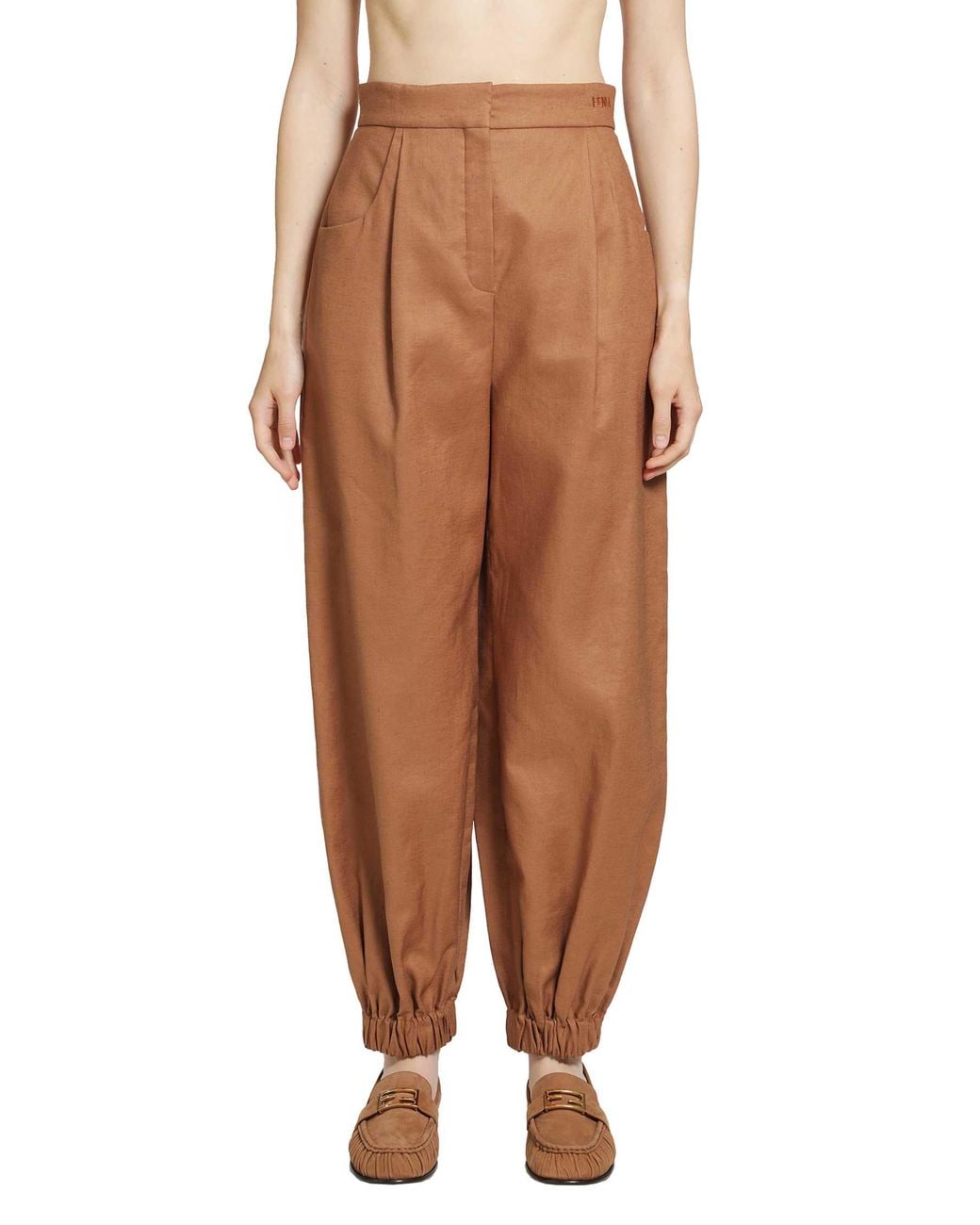 Fendi Brown Ballon Pants