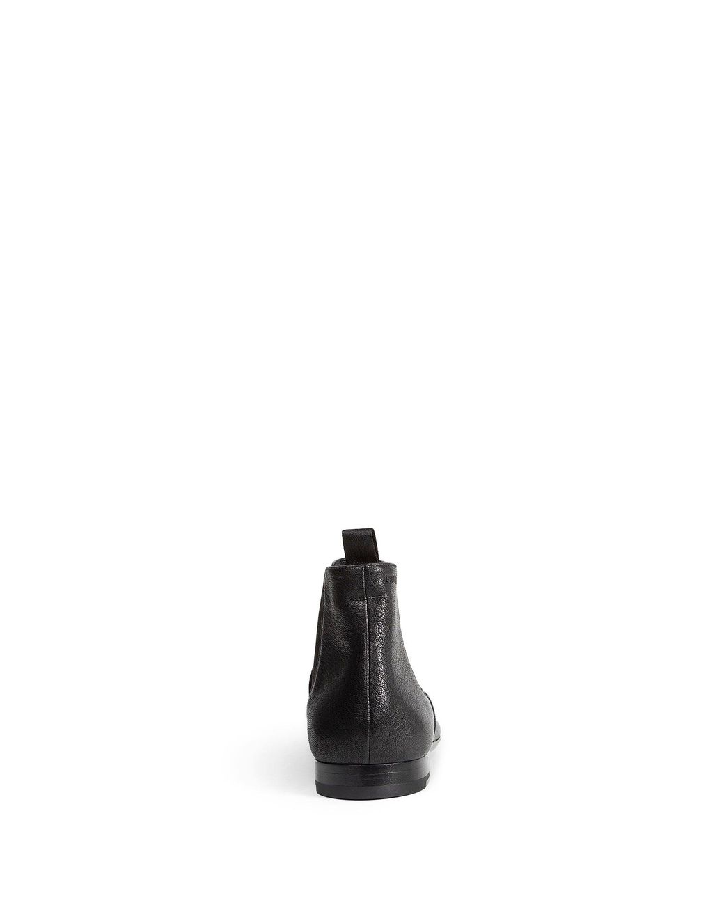 Prada Black Leather Chelsea Boots for men