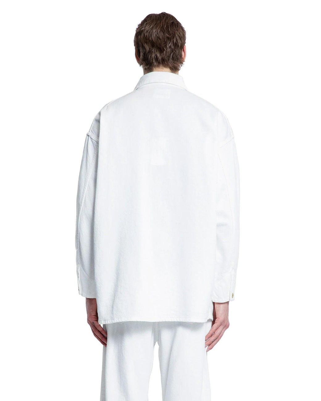 MYTHINKS White My Soft Denim Cover All Jacket for men