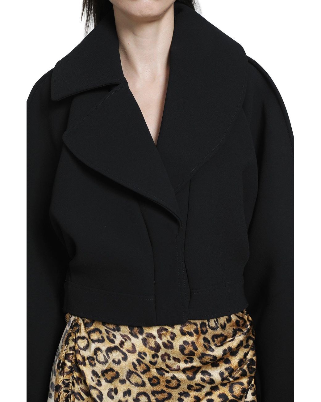 NVL-GARDE Black Cropped Nylon Jacket