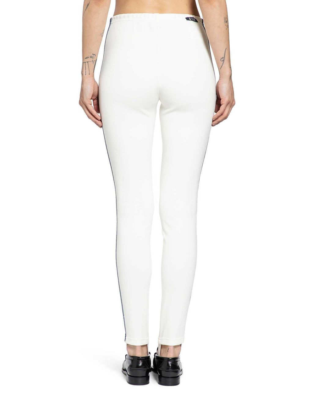 Prada White Fleece Leggings
