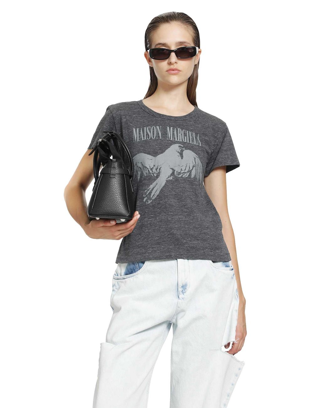 Maison Margiela Blue Cotton T-Shirt