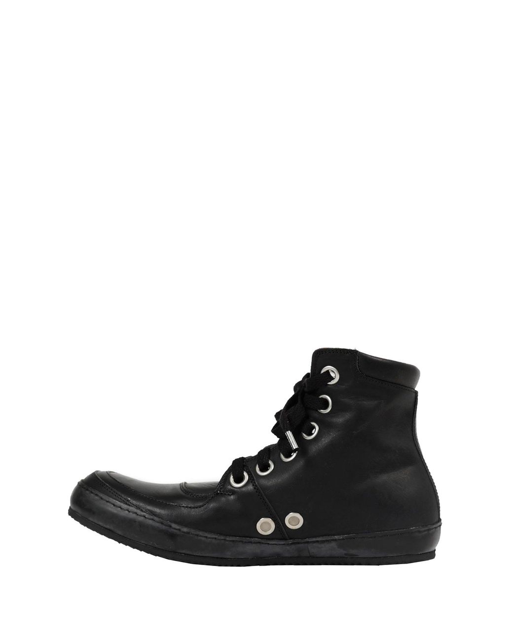 A Diciannoveventitre Black Hi Kangaroo Sneakers for men
