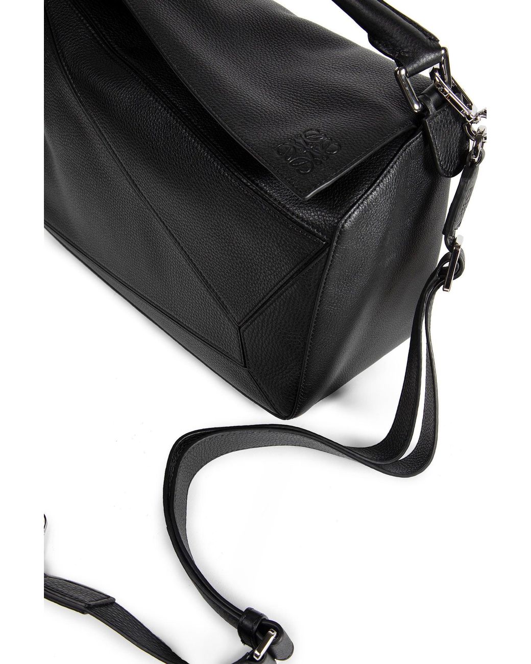Loewe Black Large Puzzle Bag for men