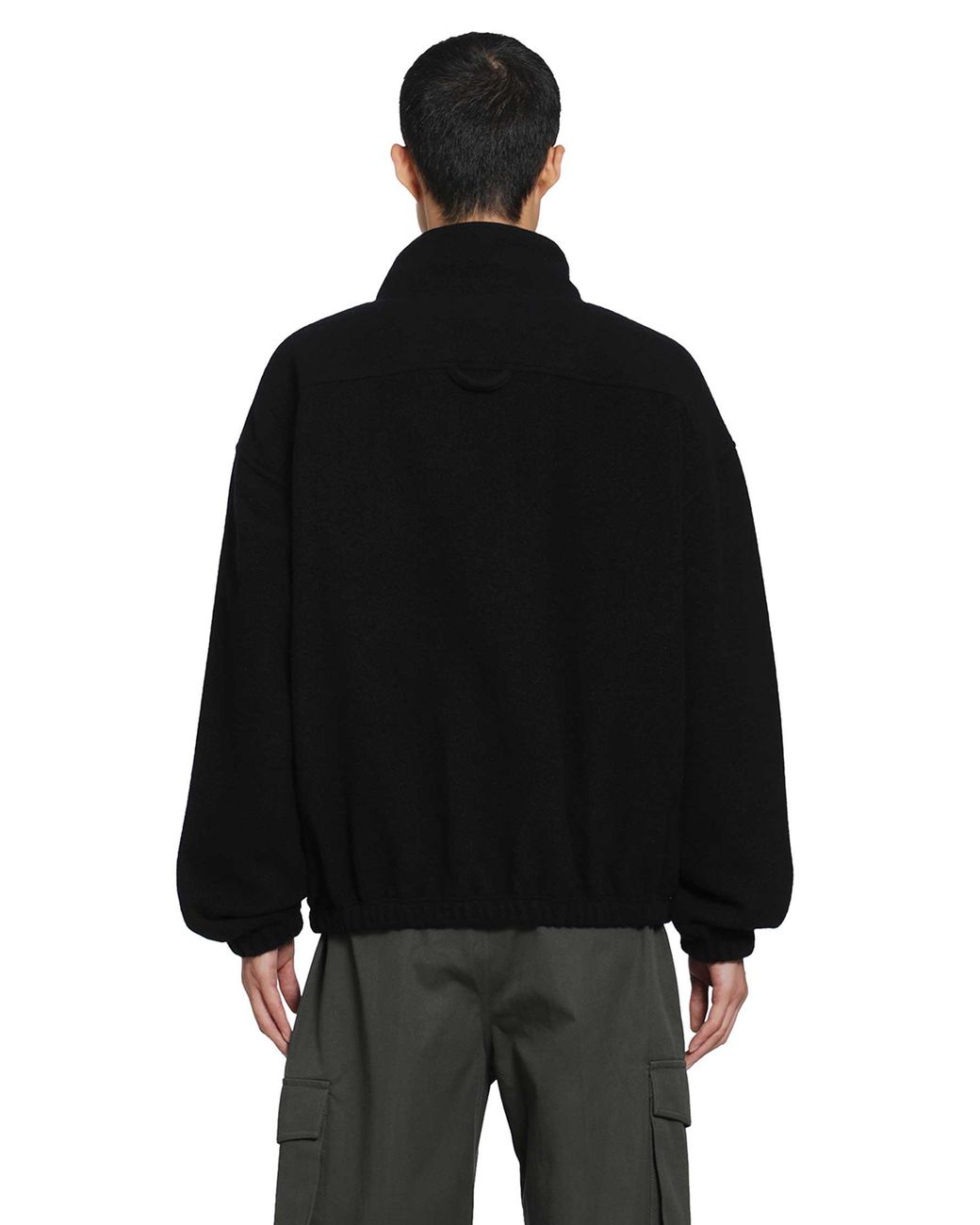 Rier Black Polar Wool Fleece for men