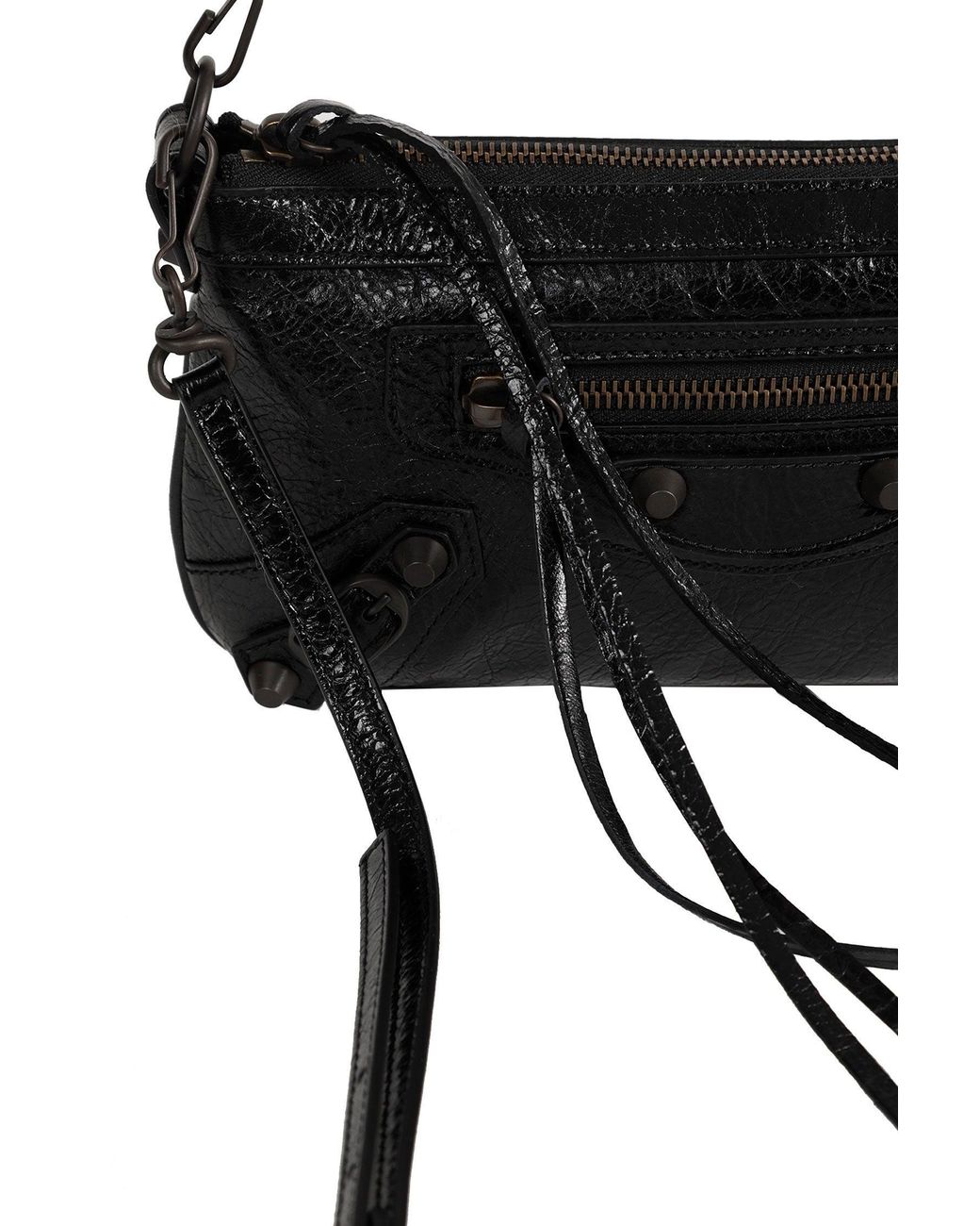 Balenciaga Black Le City Pouch On Strap Bag