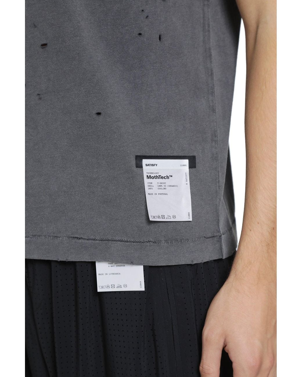 Satisfy Gray Mothtech T-Shirt for men