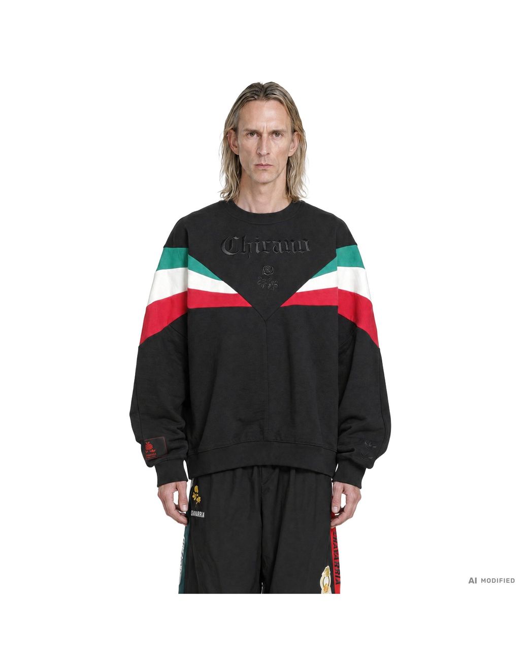 Adidas Black X Willy Chavarria Sweatshirt for men
