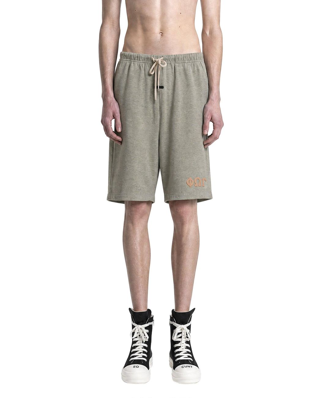 Fear Of God Gray Heavy Jersey 90's Sweatshorts for men