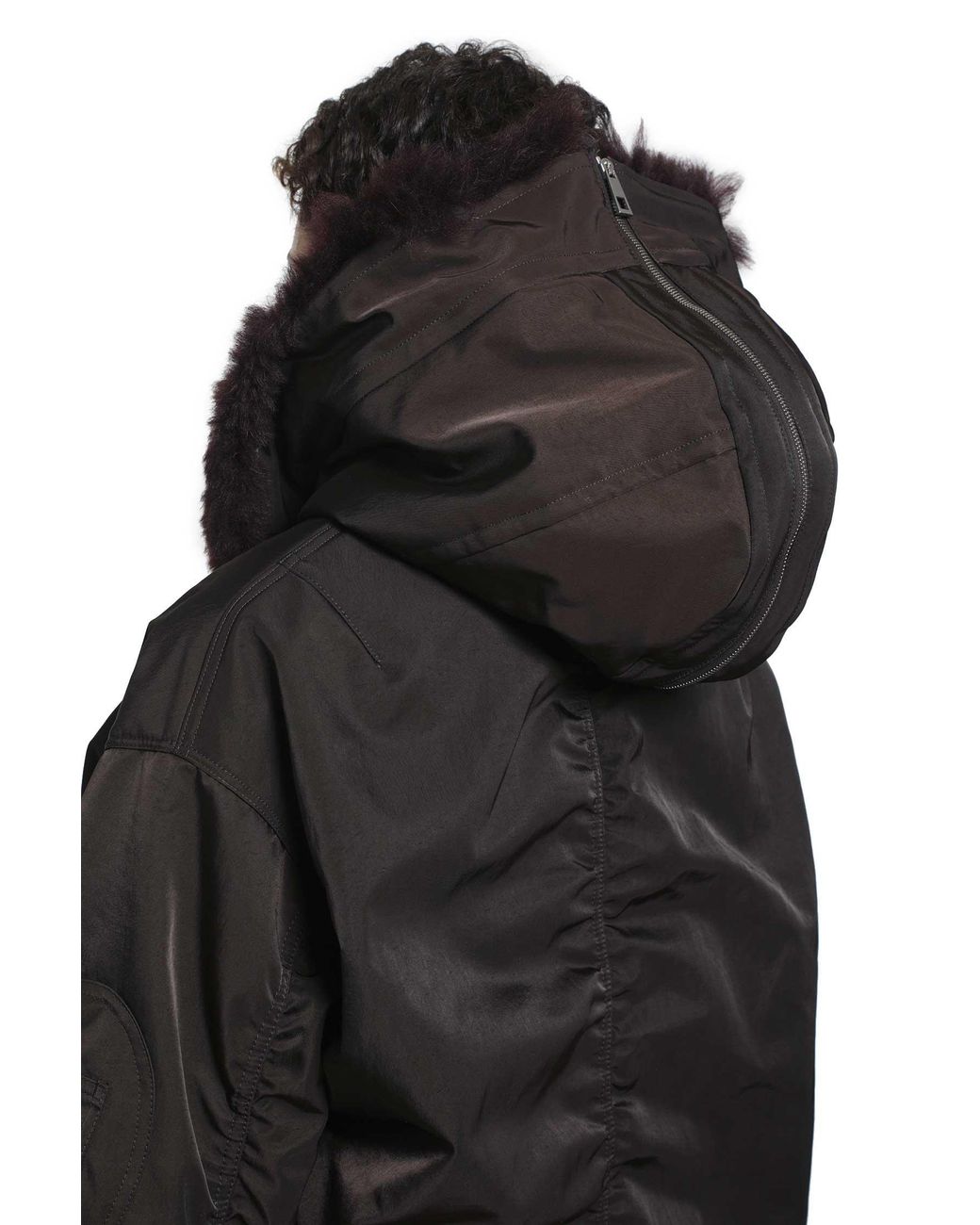 Loewe Black Technical Shell Bomber Jacket