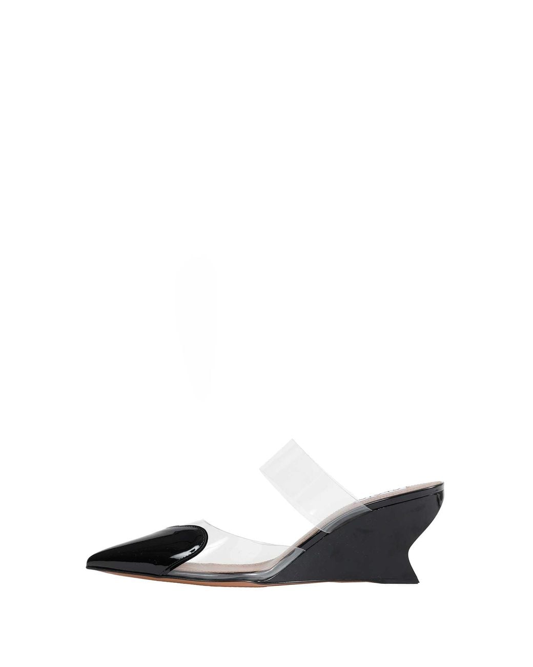 Alaïa Black Le Coeur Wedge Mules