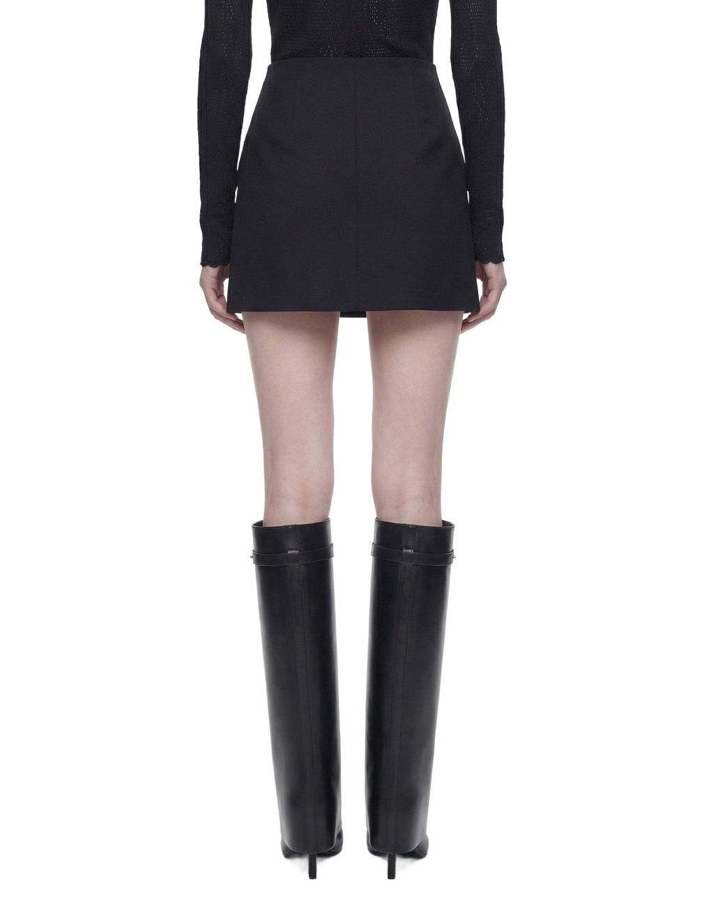 Givenchy Black Tailored Mini Skirt