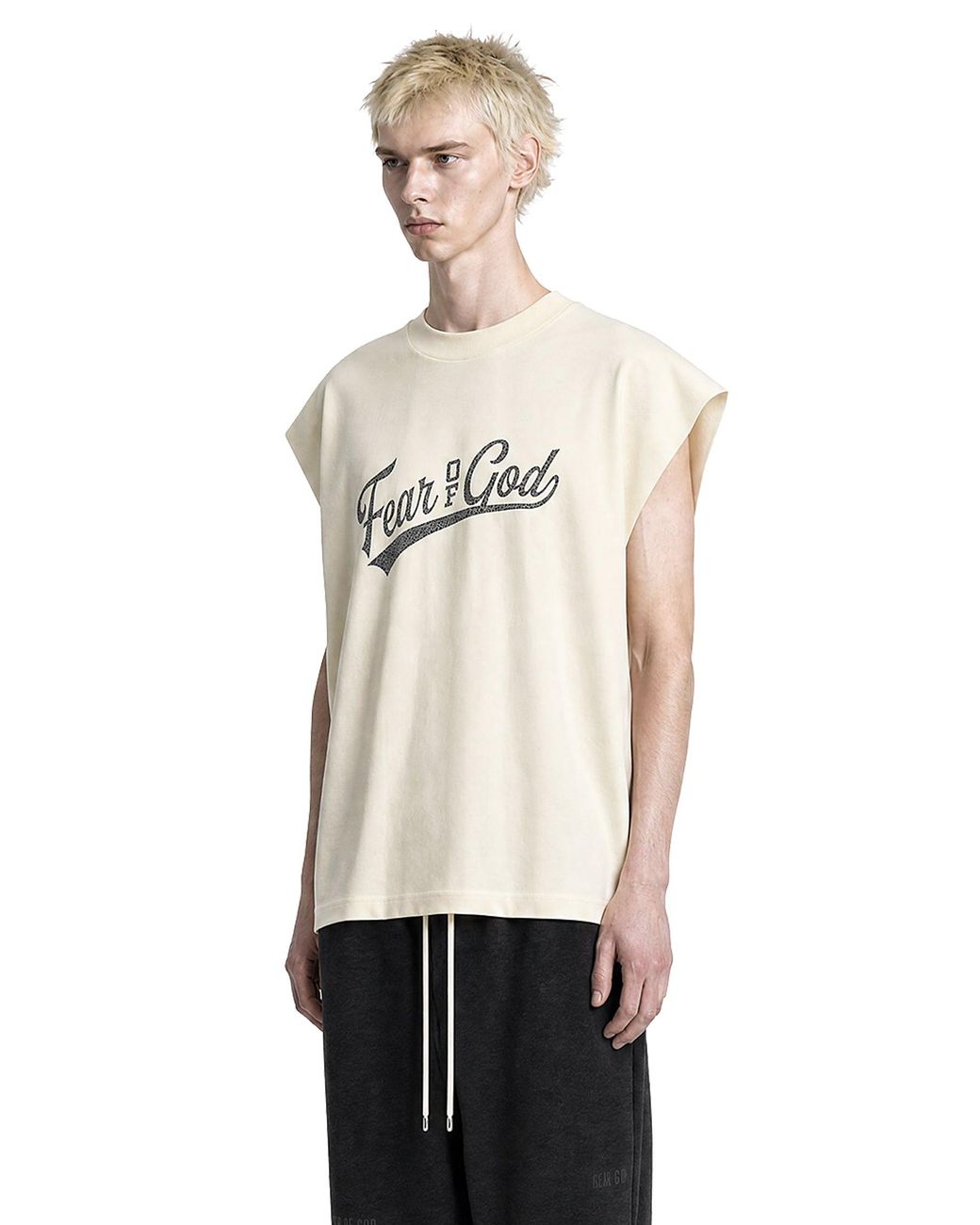 Fear Of God White Cut Off 90's T-Shirt for men