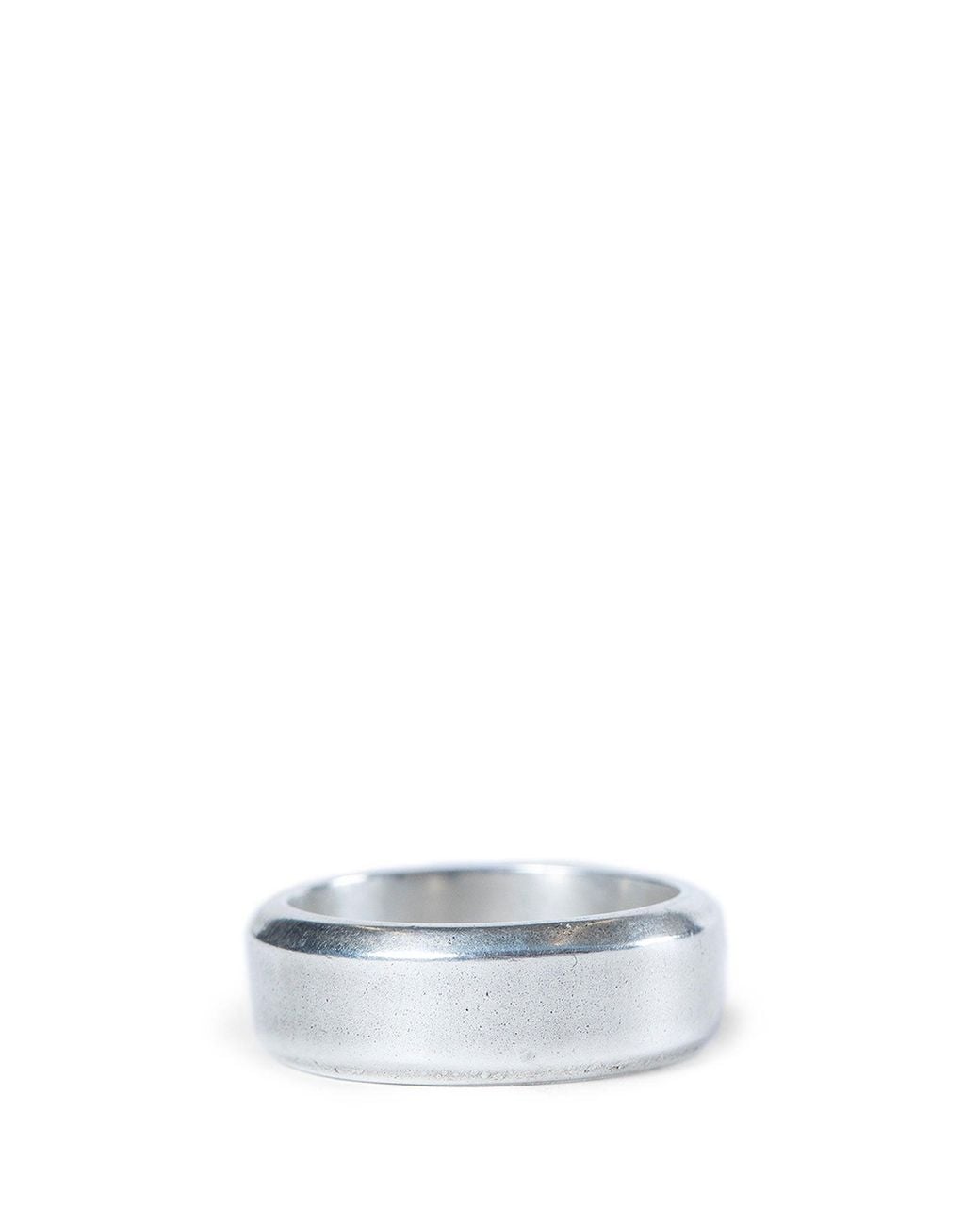 Ann Demeulemeester White Vasti Minimalistic Ring for men