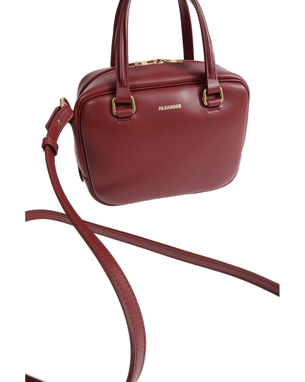 Jil Sander Red Vision Small Top Handle Bag