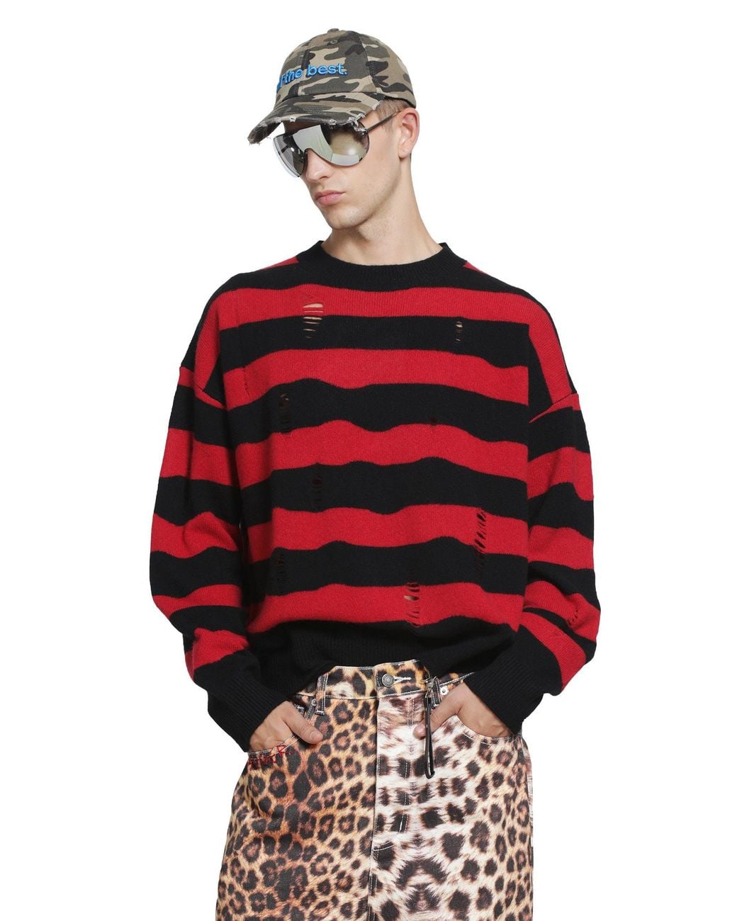 DAGGER Red Kurt Sweater for men