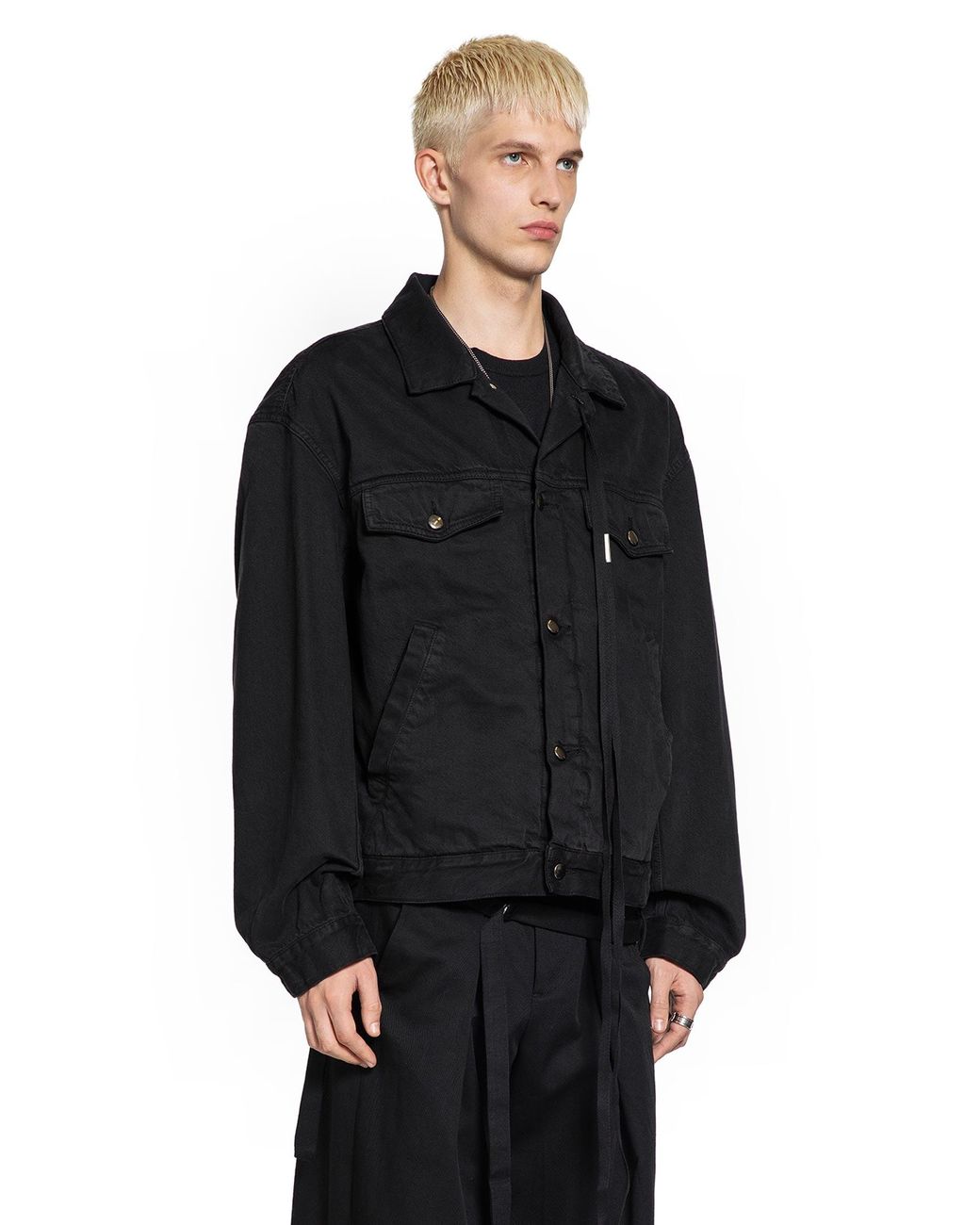 Ann Demeulemeester Patrick High Comfort Denim Blouson in Black for