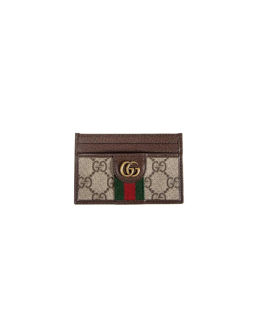 Gucci Brown Ophidia Card Case for men