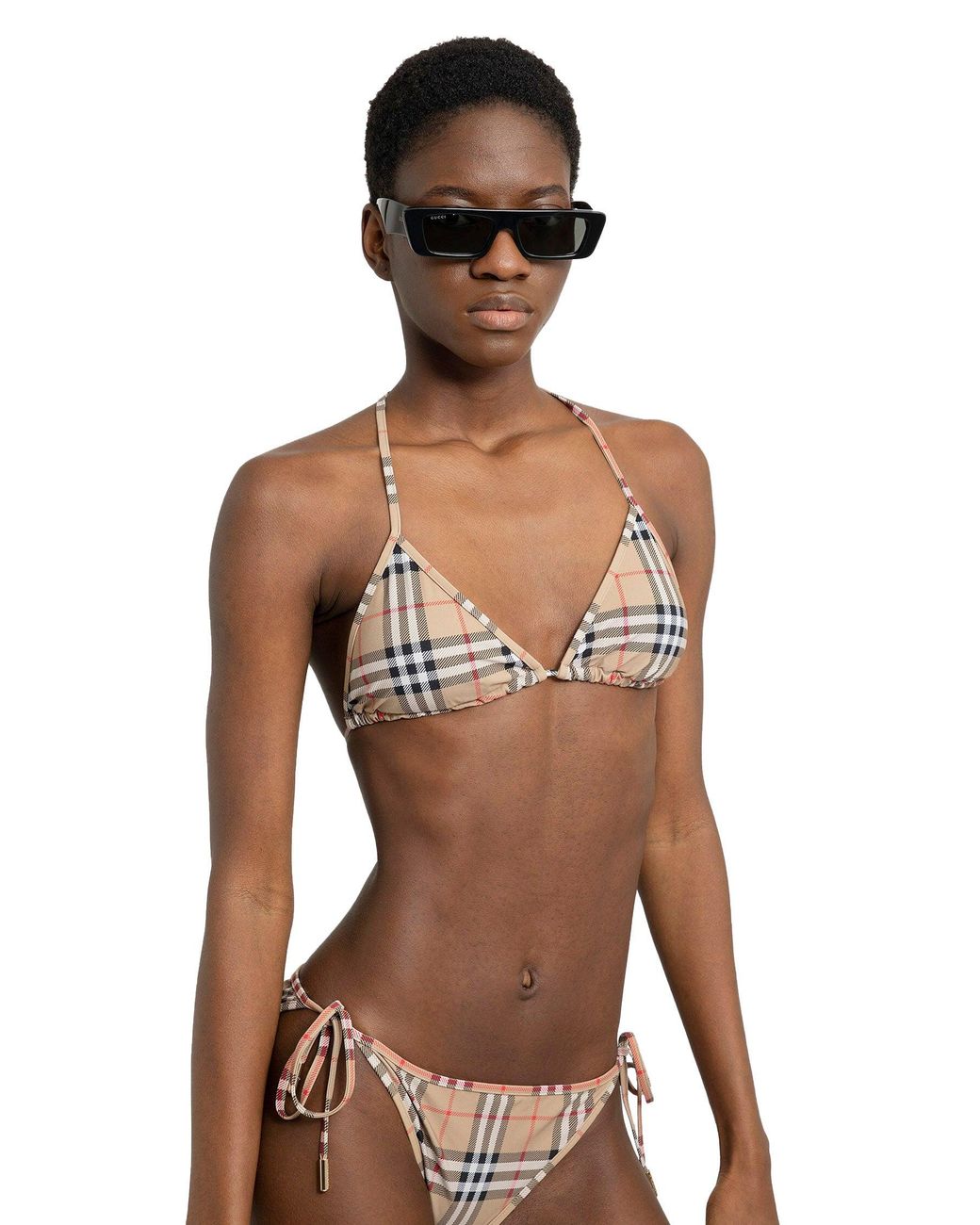 Burberry Natural Check Triangle Bikini