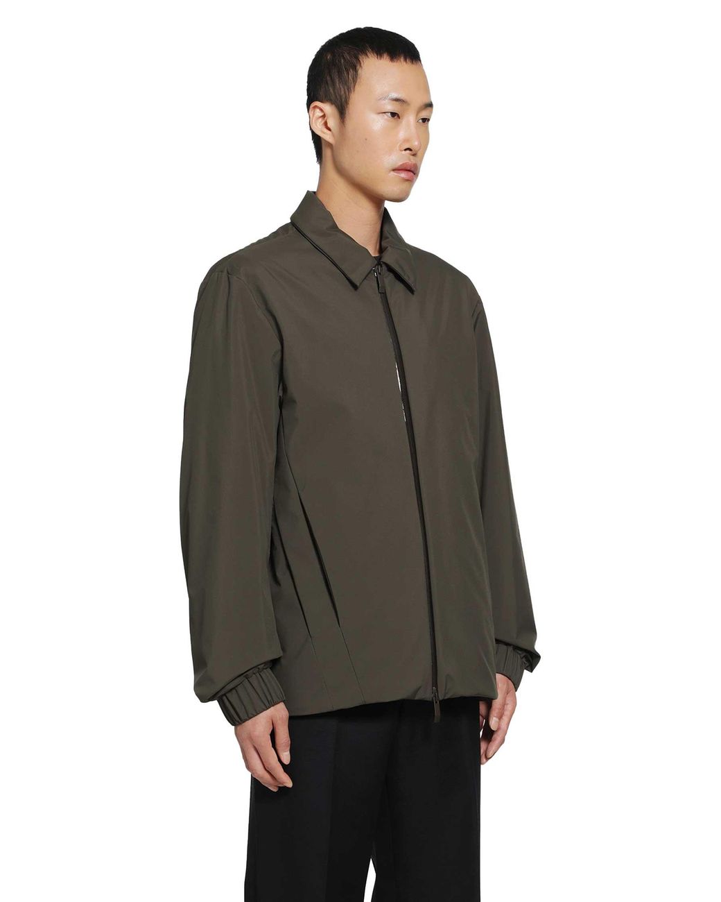 Moncler Brown Caramantran Down Shirt Jacket for men