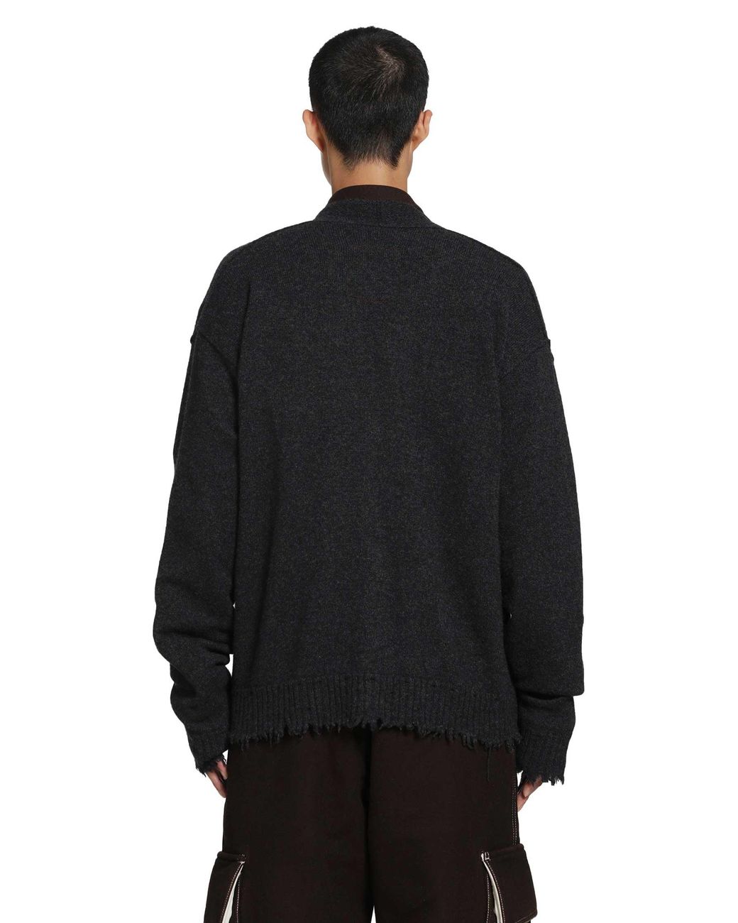 Uma Wang Black Over Cardigan for men