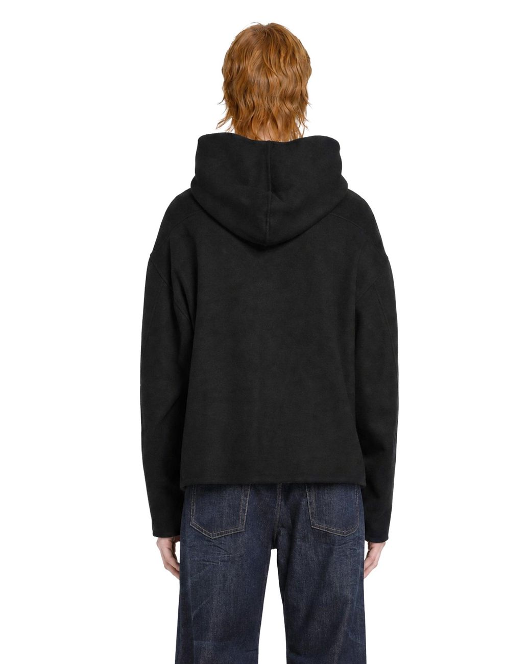 Acne Black Hooded Cashmere Jacket for men
