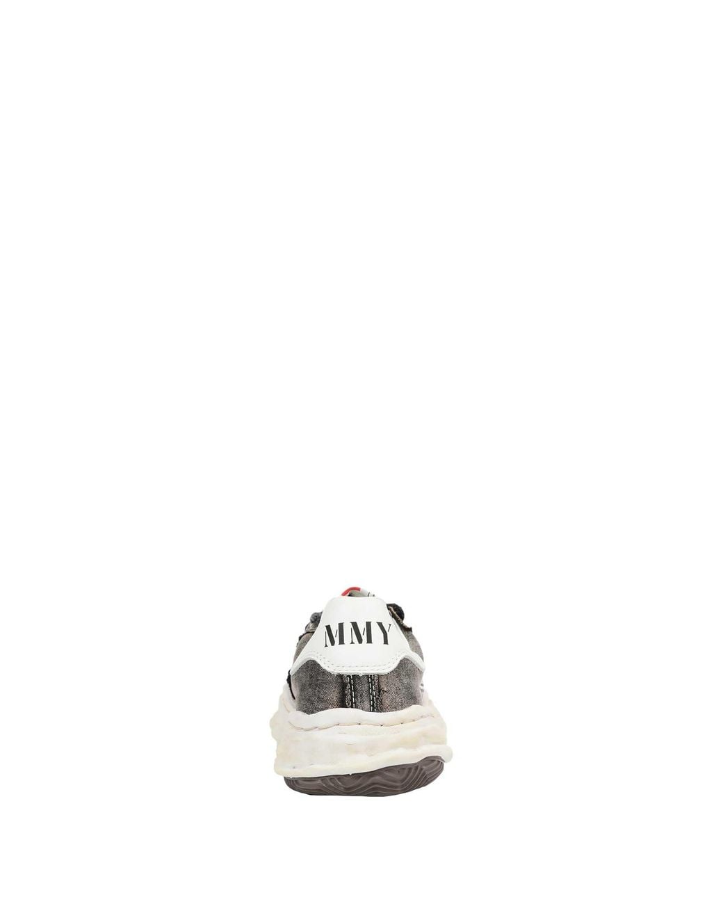 Maison Mihara Yasuhiro White Blakey Bleached Canvas Sneakers for men
