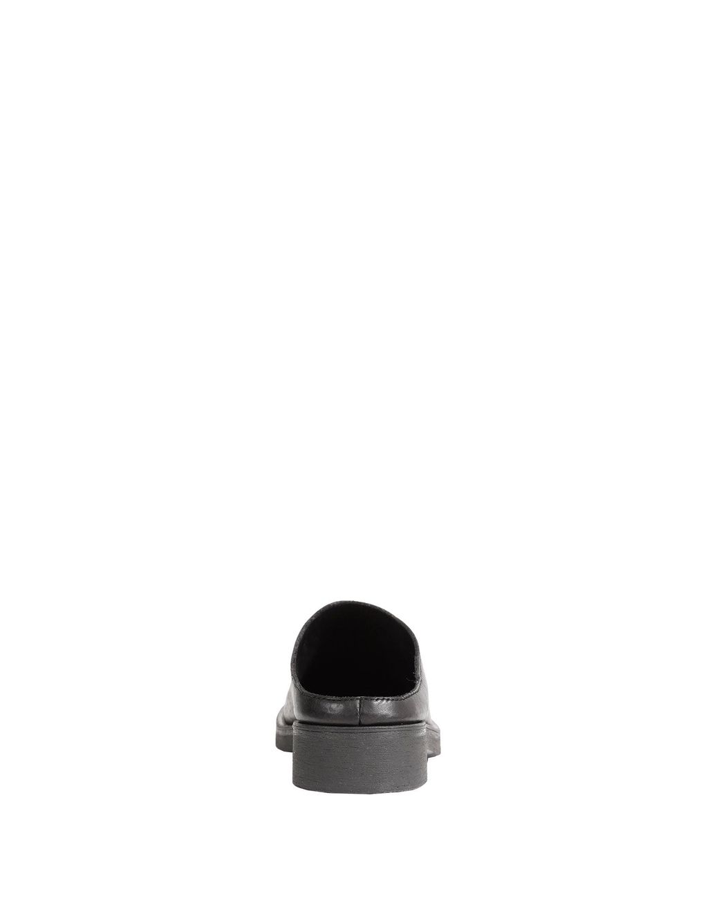 MM6 by Maison Margiela Black Leather Slippers for men