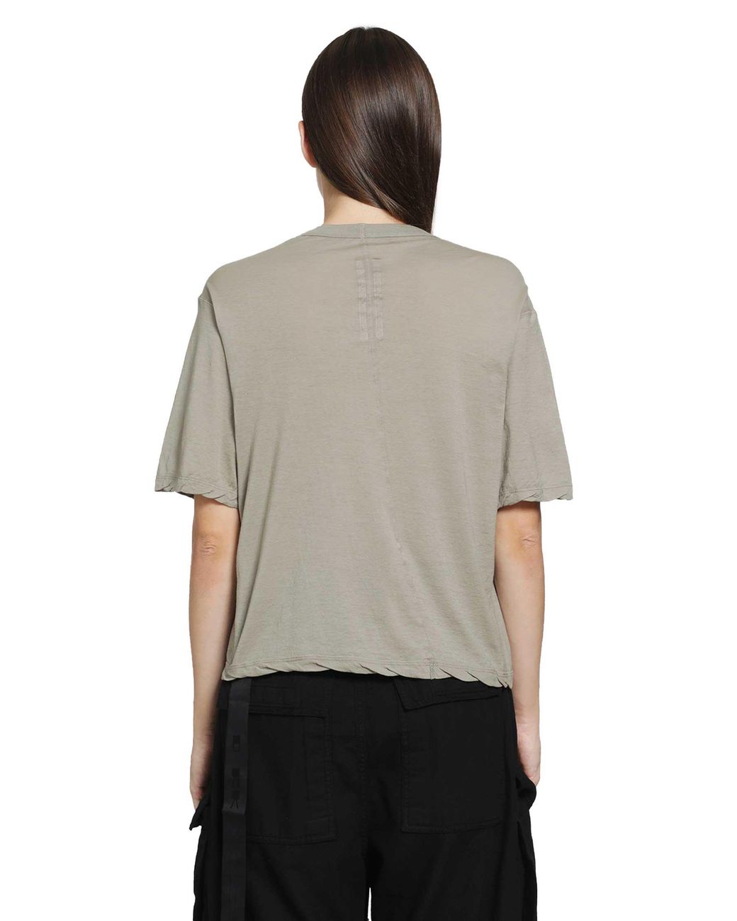 Rick Owens Gray Tower Basic Ss T