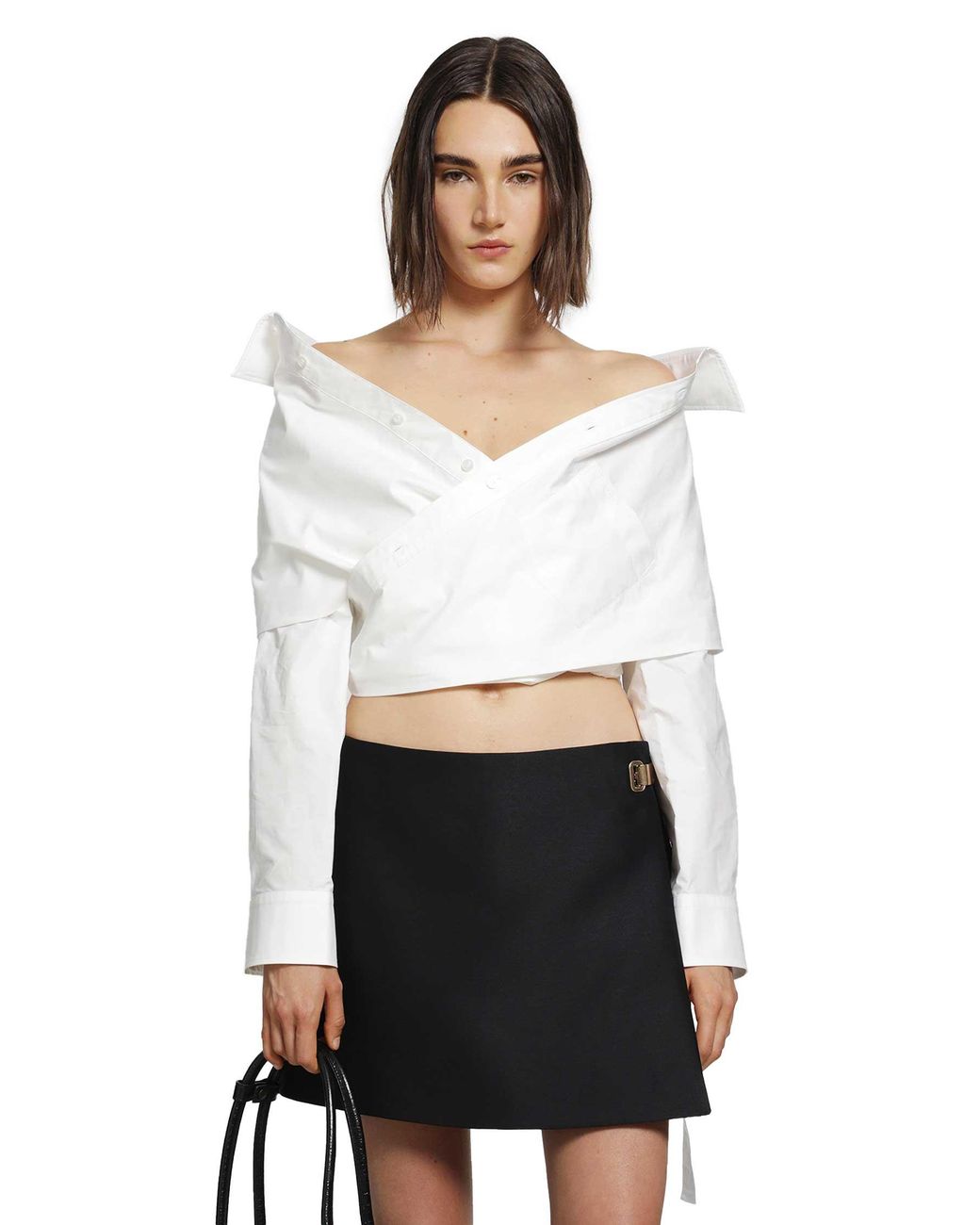 Balenciaga White Wrap Shirt