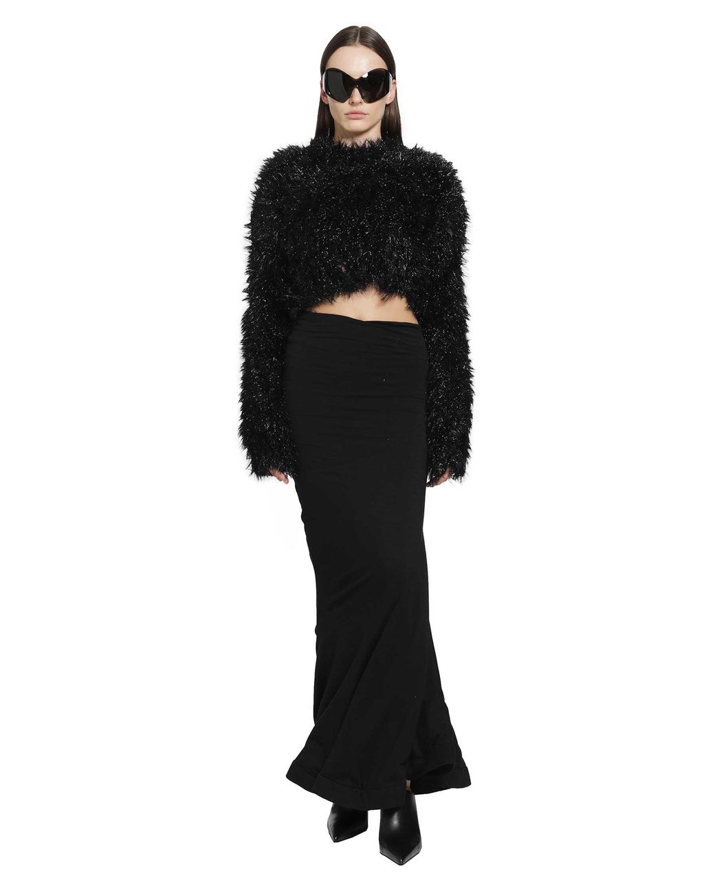 Junya Watanabe Black Glitter Mohair Sweater