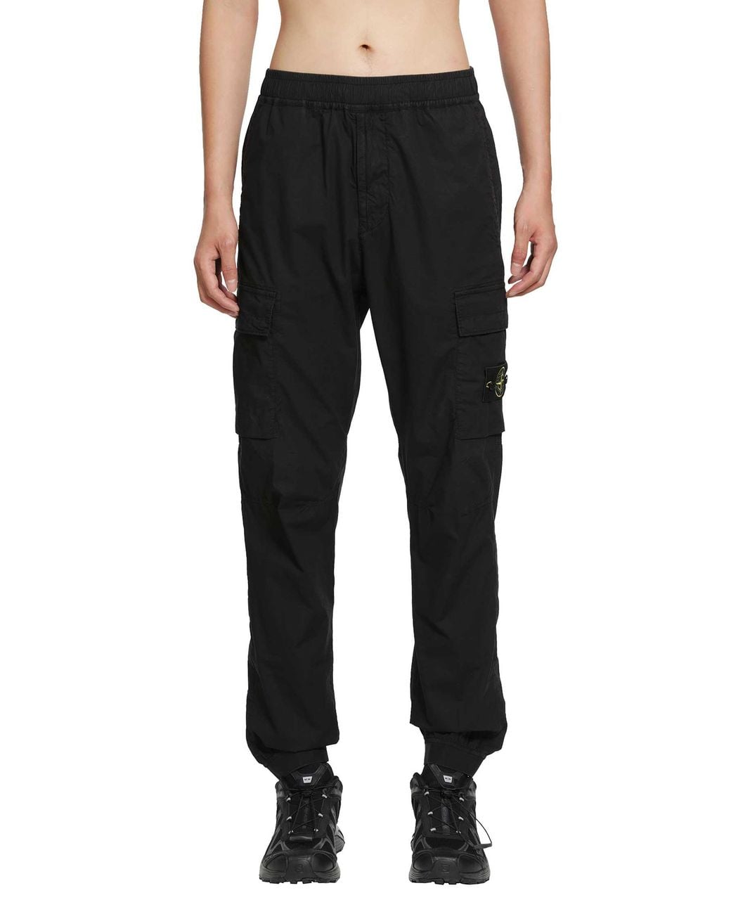 Stone Island Black 3100064 Cargo Trousers for men