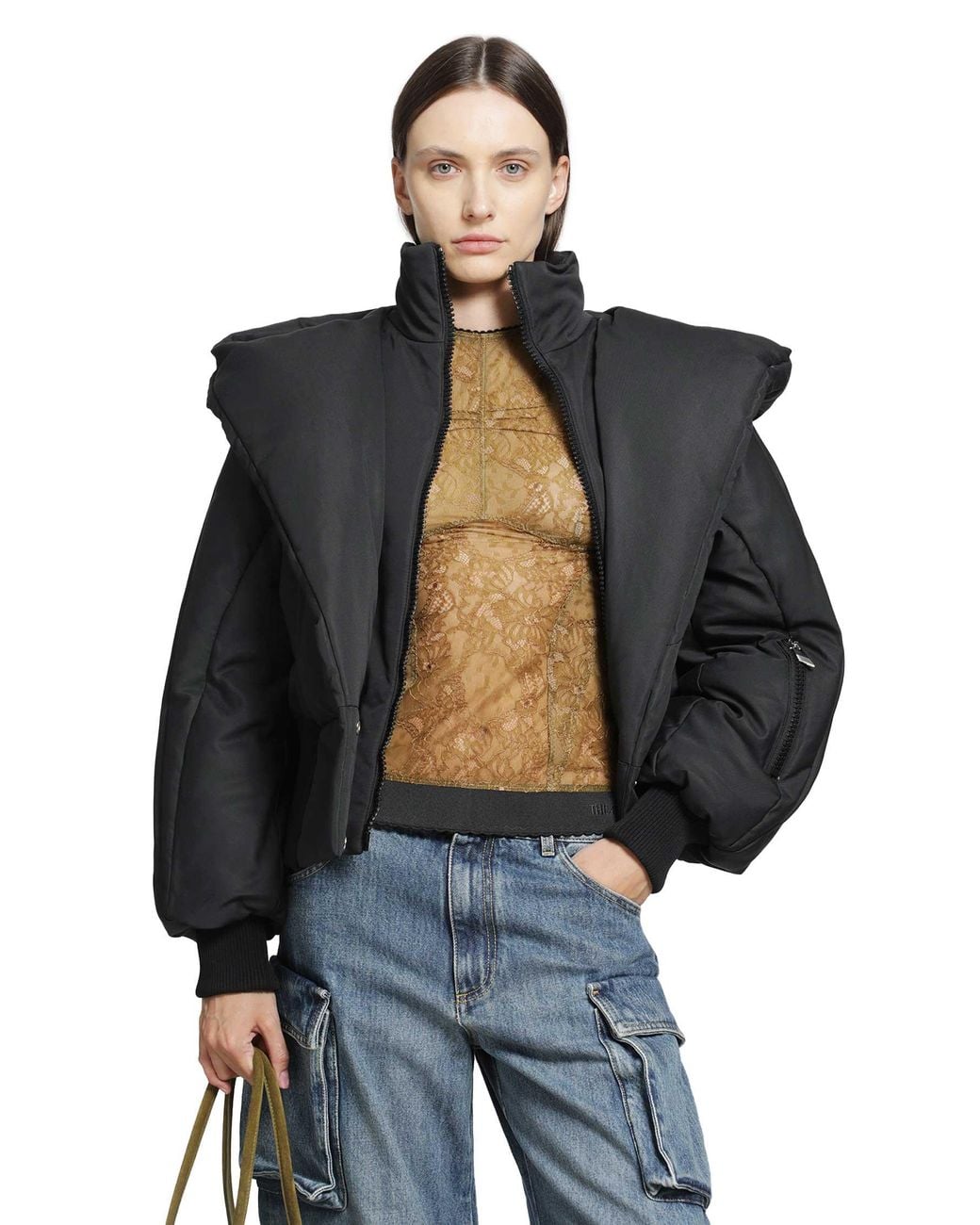 The Attico Black Puffer Jacket