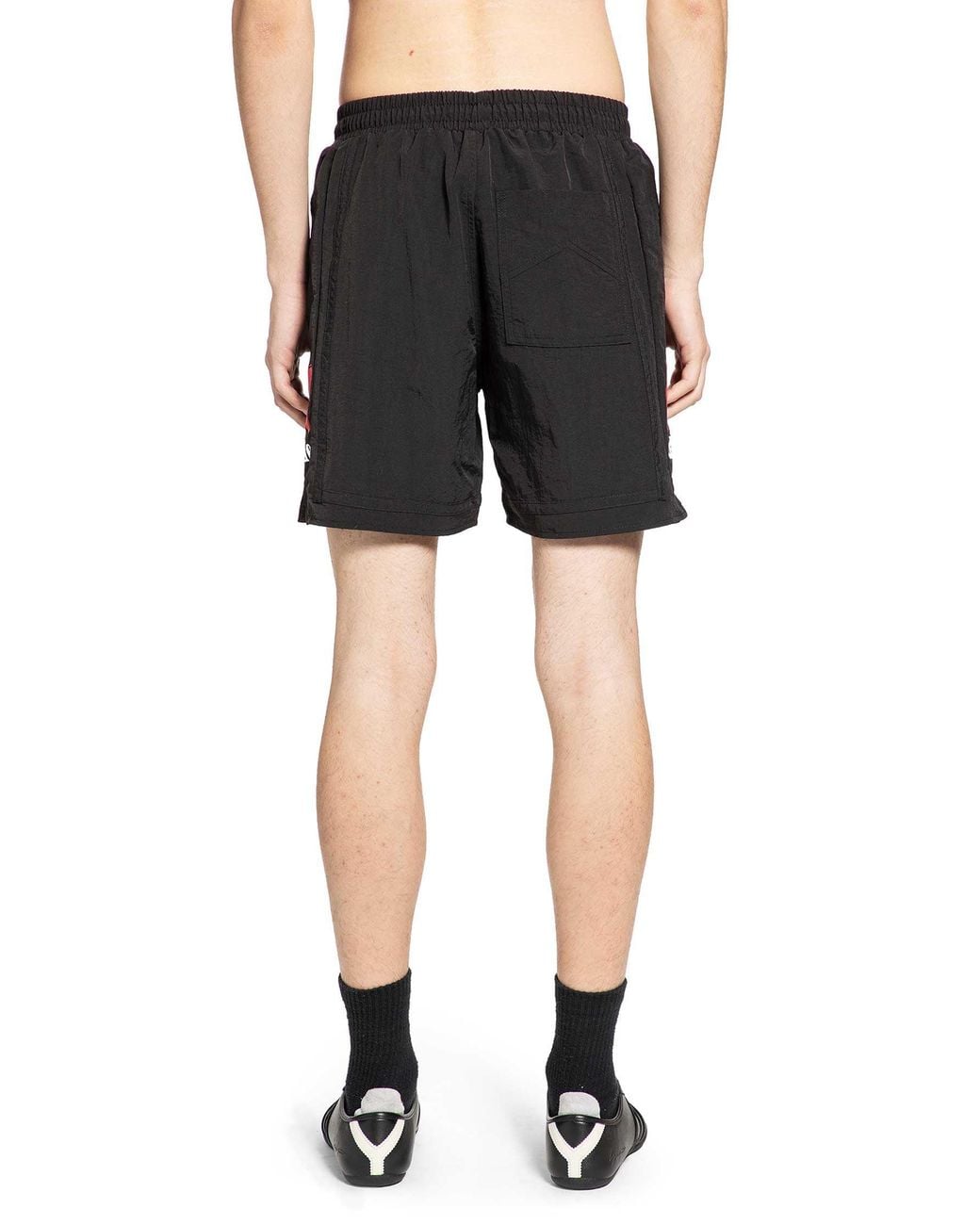 Rhude Black Moonlight Logo Shorts for men