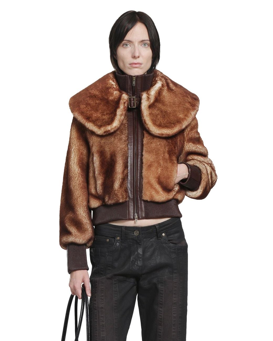 KNWLS Brown Eliza Shearling Jacket