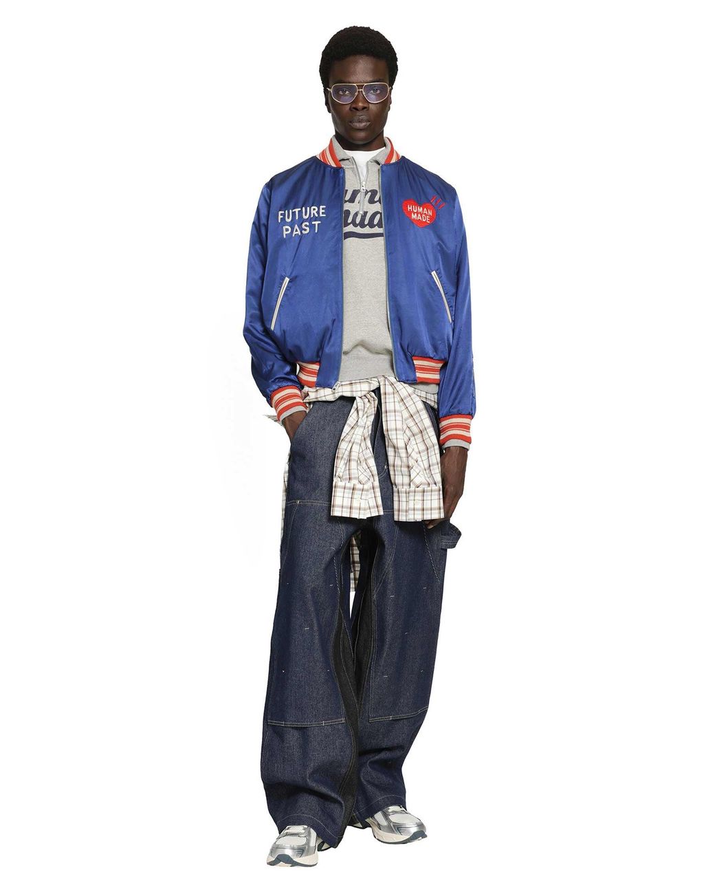 Human Made Blue Satin Jacket for men