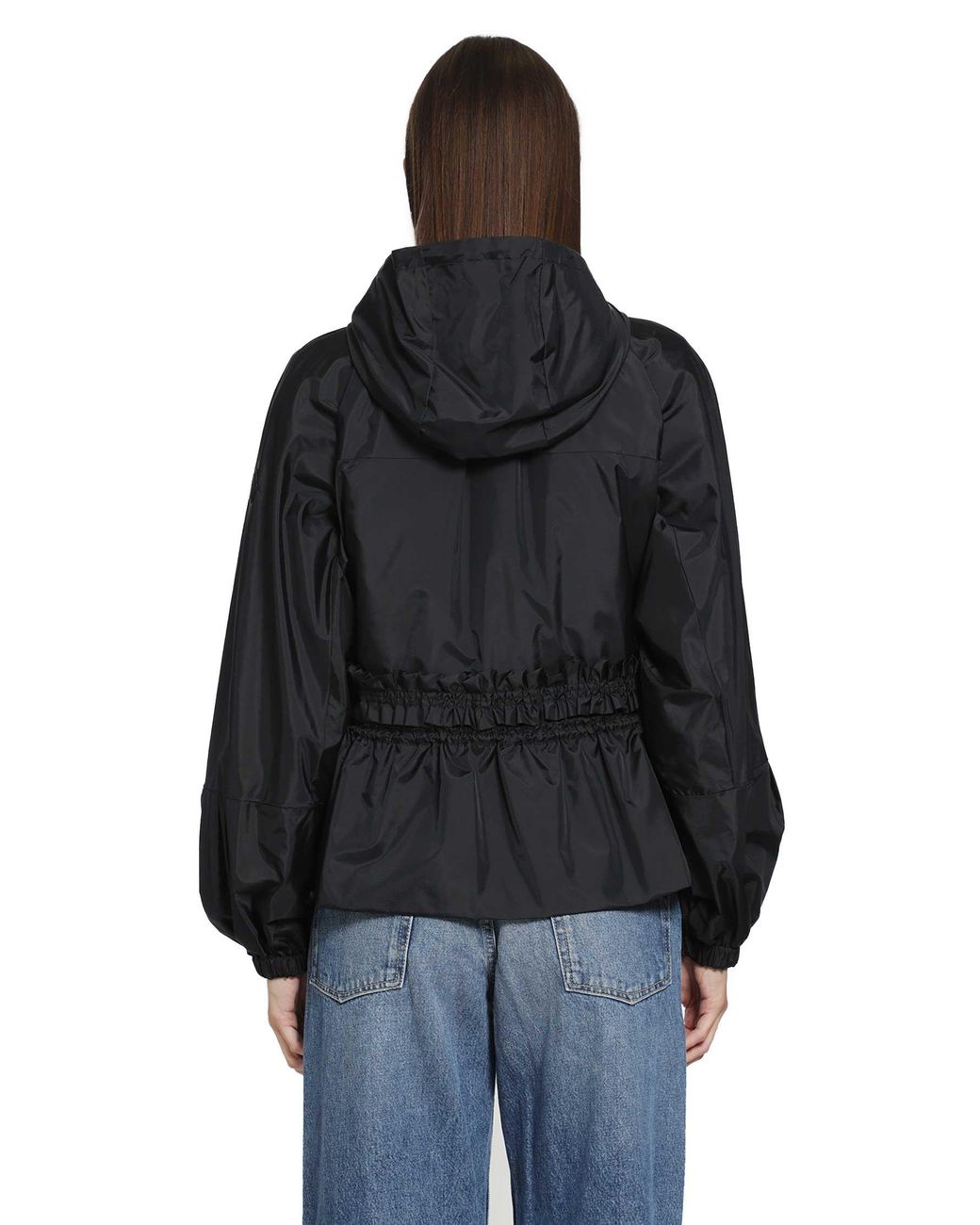 Moncler Black Imaginaire Canvas Short Parka