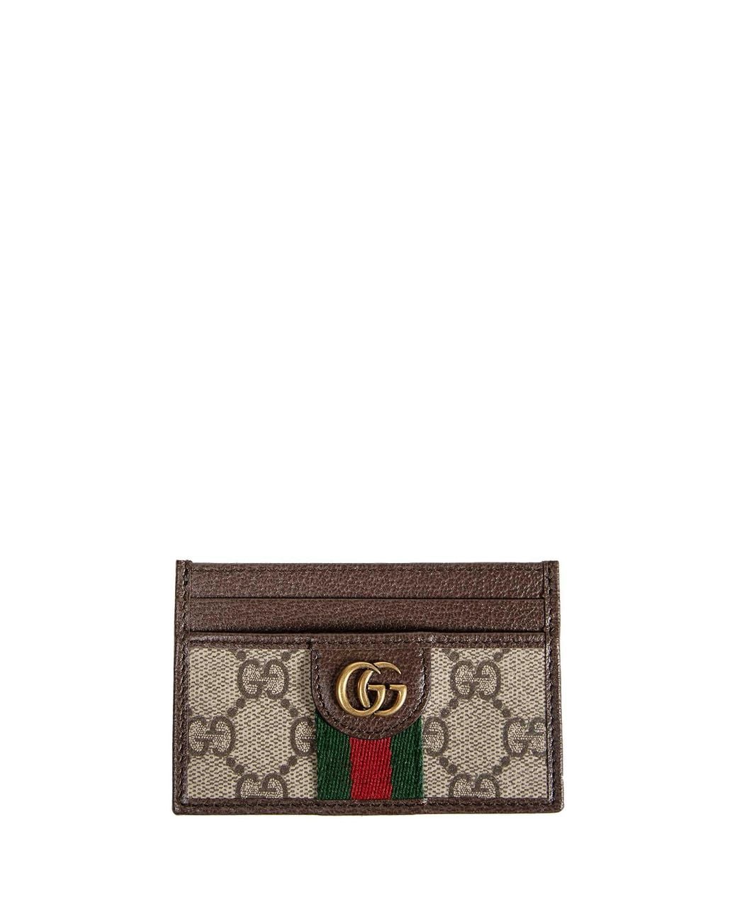 Gucci Brown Ophidia Card Case for men