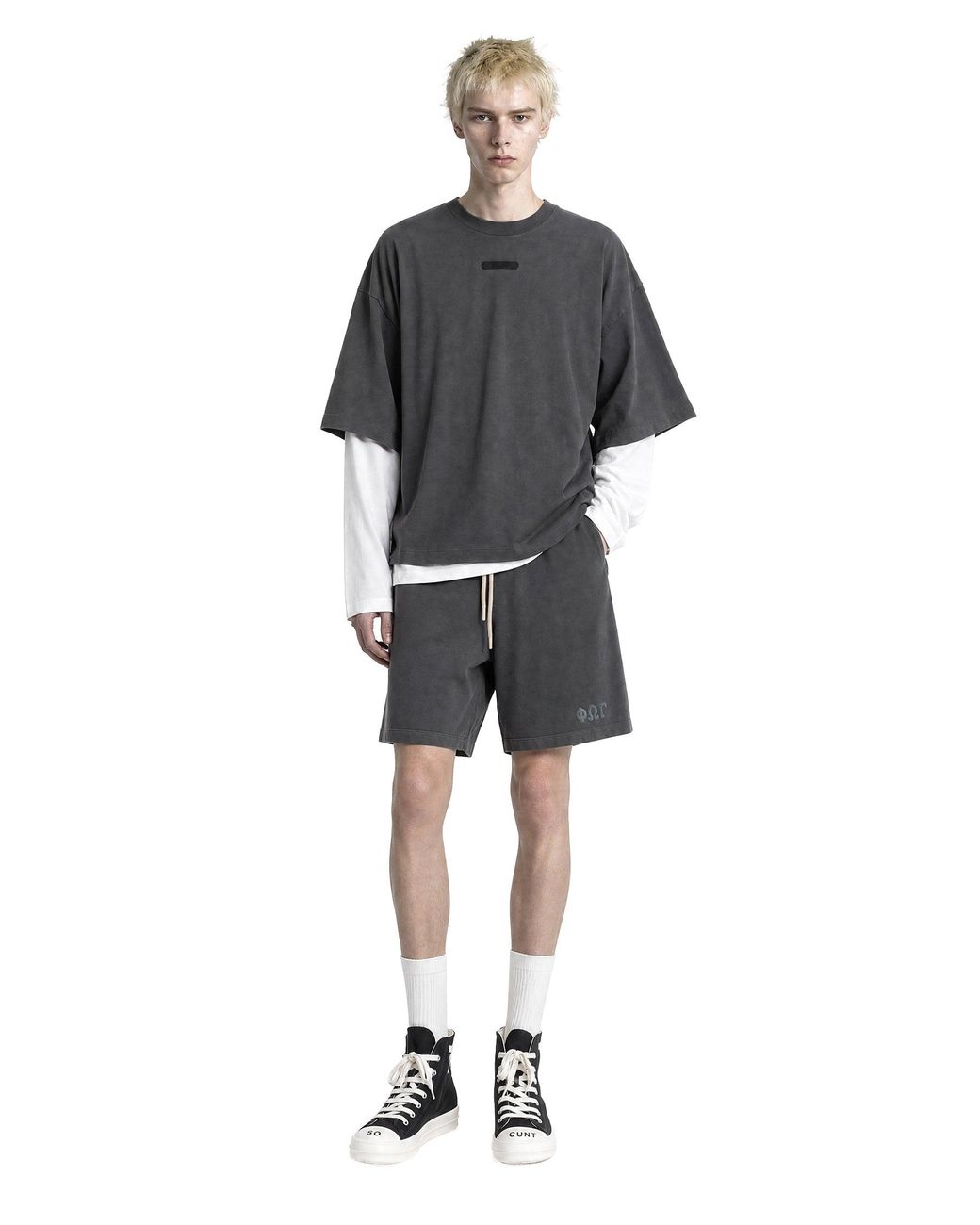 Fear Of God Black Merch Tee Boxy Fit for men