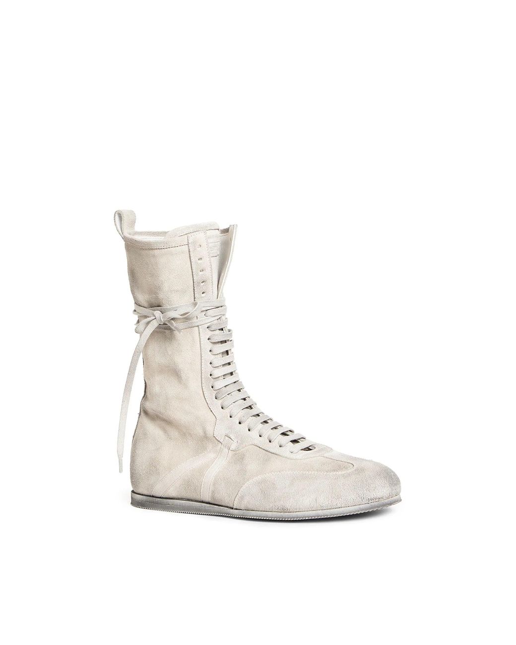 Ann Demeulemeester Natural Fides High-Top Boxing Sneakers for men