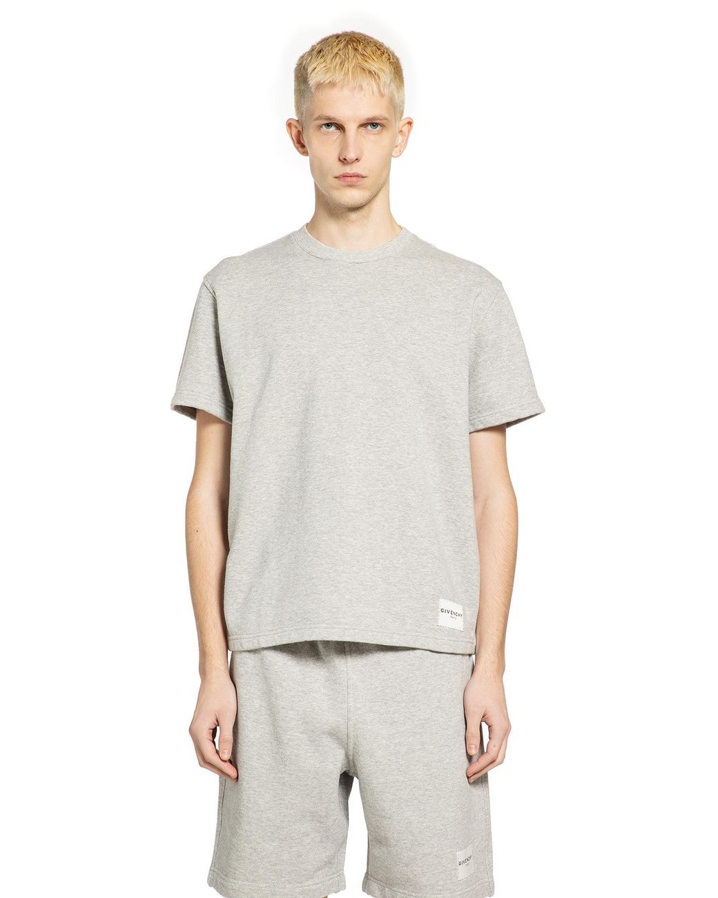 Givenchy Gray Short Sleeve Sweatshirt for men