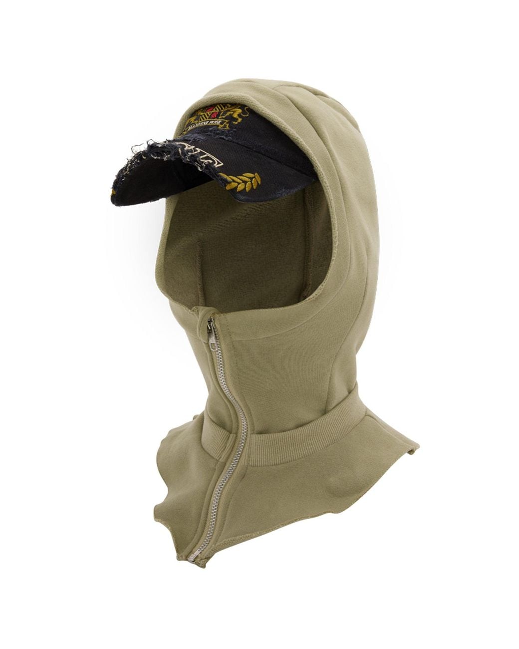 Martine Rose Green Cut Peak Hood for men