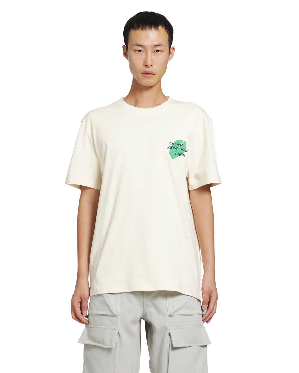 Loewe White Relaxed Fit T-Shirt for men
