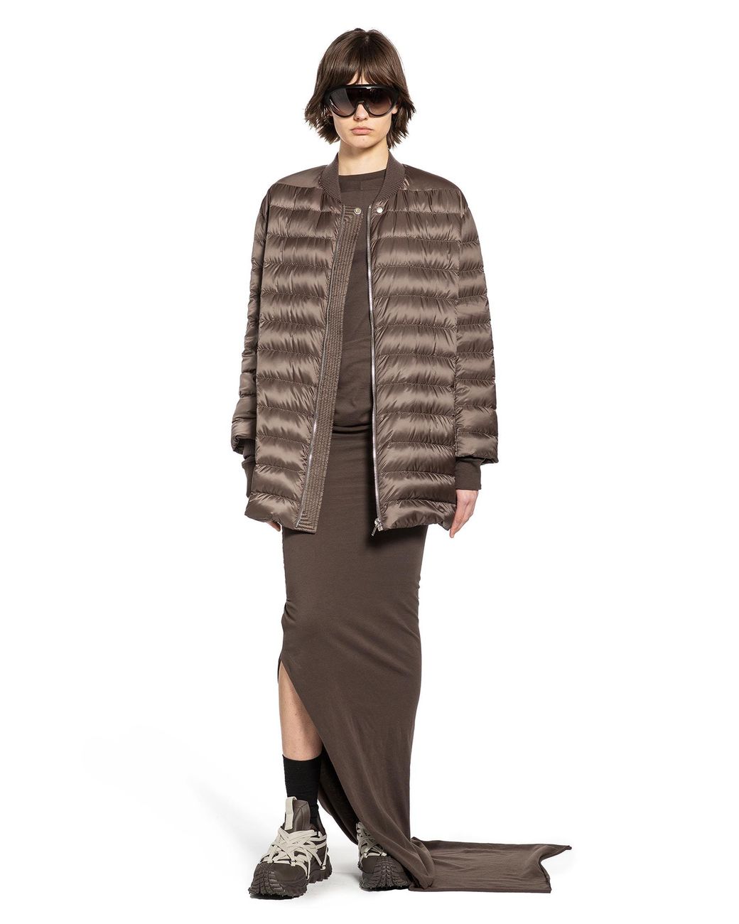 Rick Owens Brown Moncler X Flight Down Parka