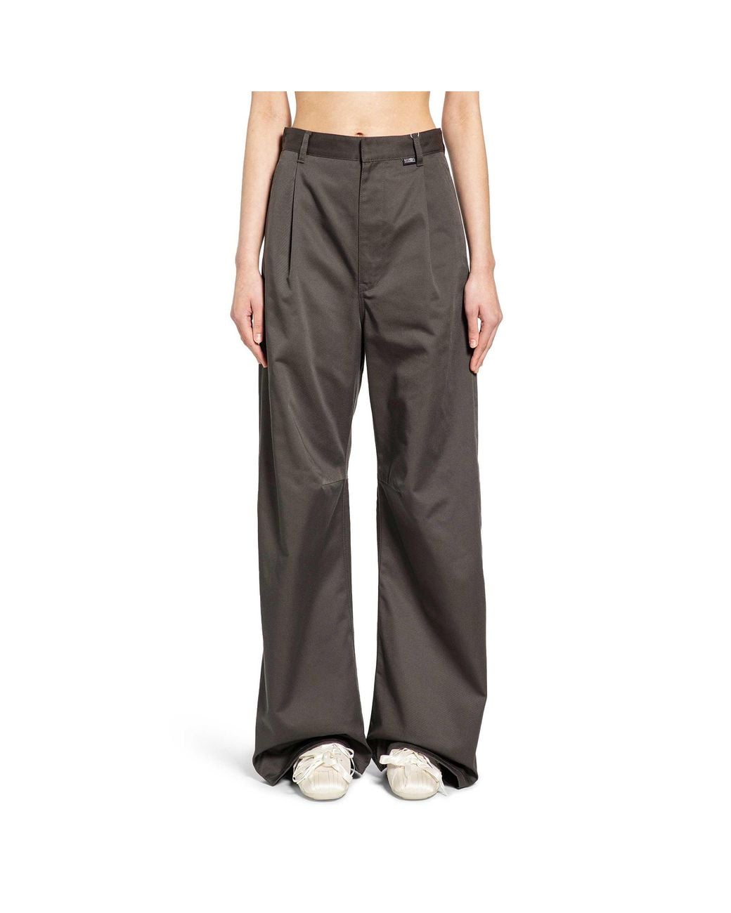 MM6 by Maison Margiela Gray Wide Leg Chinos