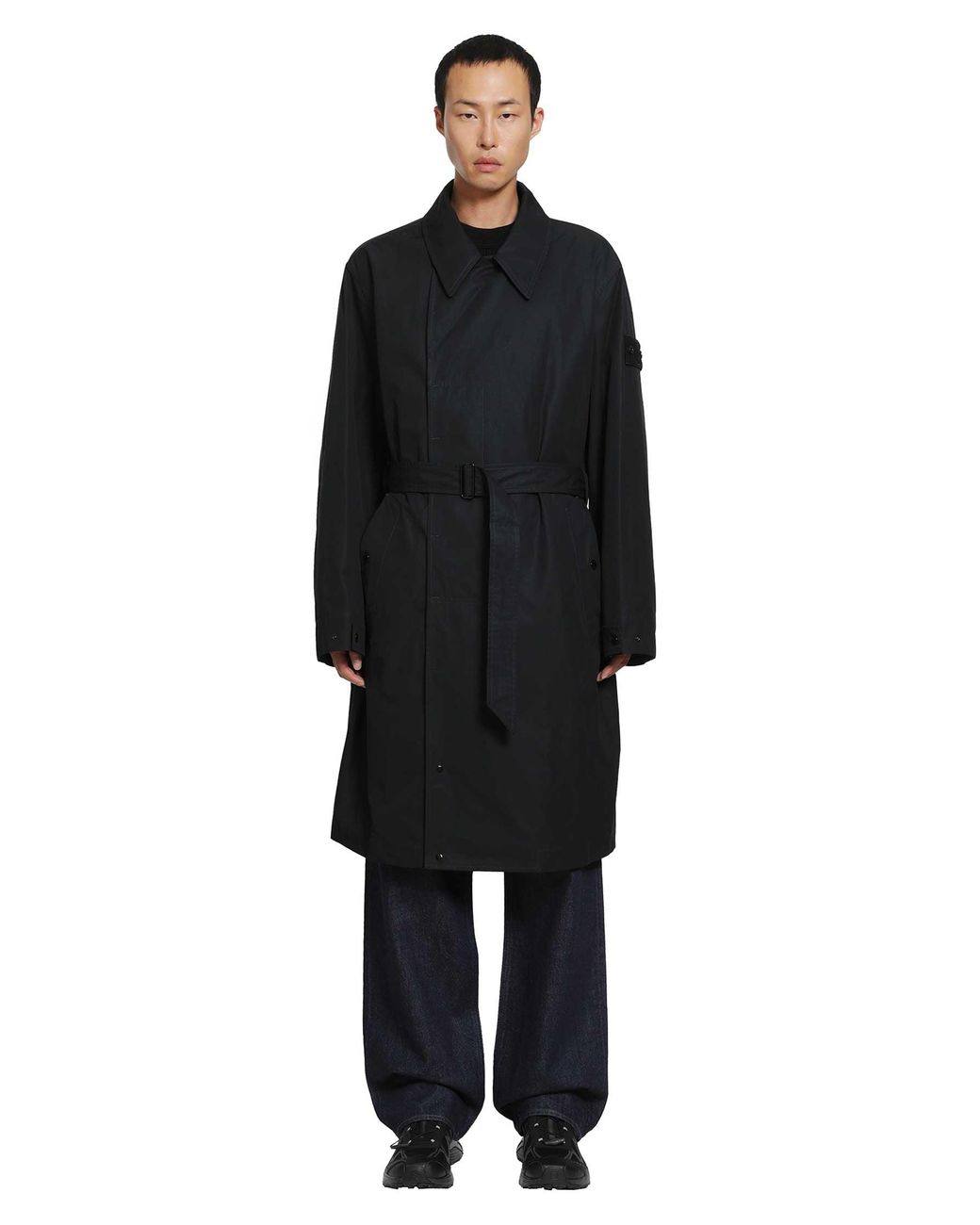 Stone Island Black 7100004 All Weather Trench for men