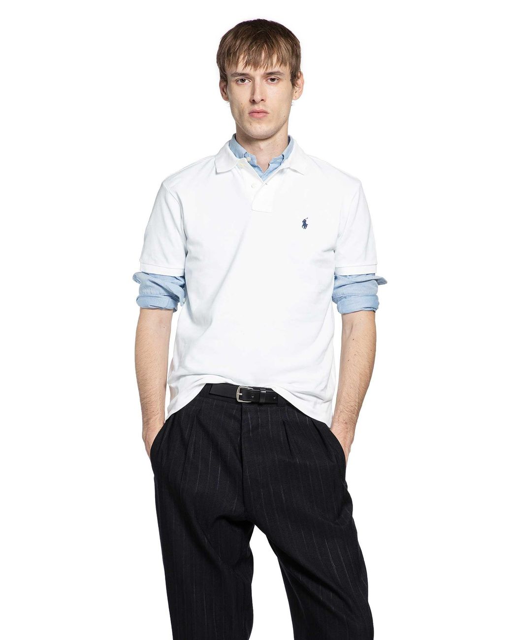 Polo Ralph Lauren Mesh Polo Shirt in White for Men | Lyst UK