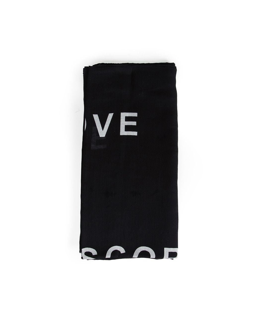 Rick Owens Black Temple Printed Scarf for men
