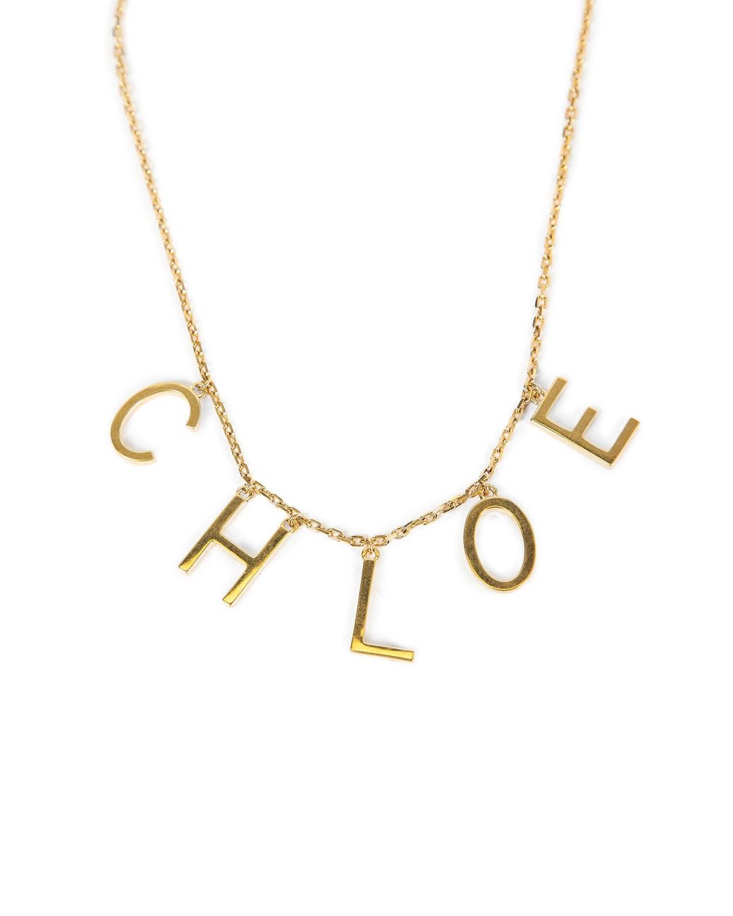 Chloé Metallic The Letters Necklace