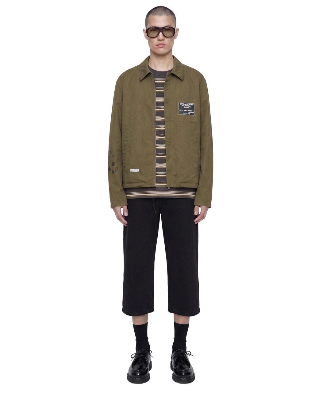Song For The Mute Black Long Shorts for men